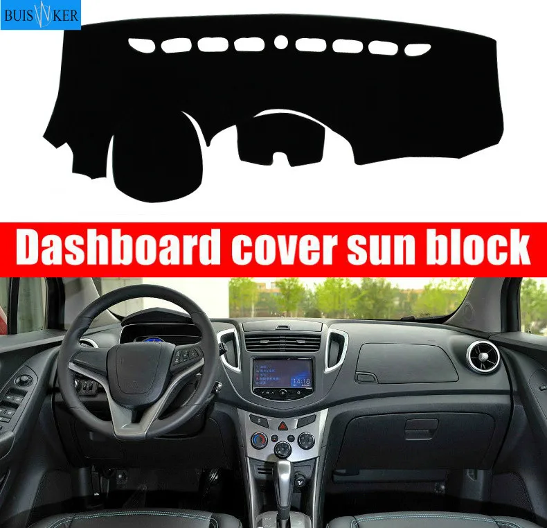 

Dashboard Cover Sun Shade Non-slip Dash Mat Pad Carpet Car Stickers Interior Accessories For Chevrolet Trax 2014 2015 2016