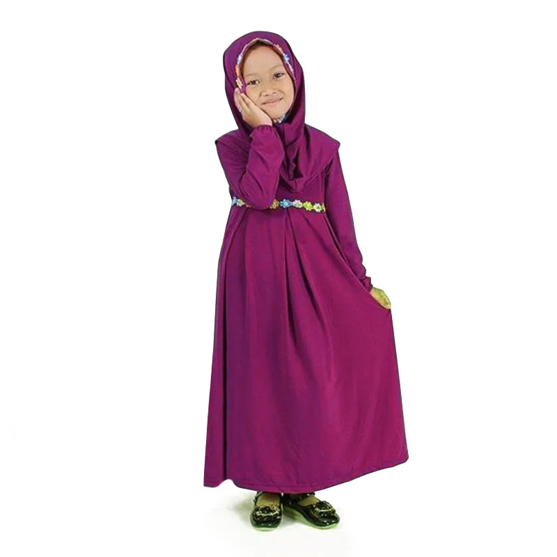 

Ramadan Vestidos Children Kaftan Turkey Abaya Kids Dubai Arabic Muslim Girl Dress Moslima Elbise Hijab Turkish Islamic Clothing