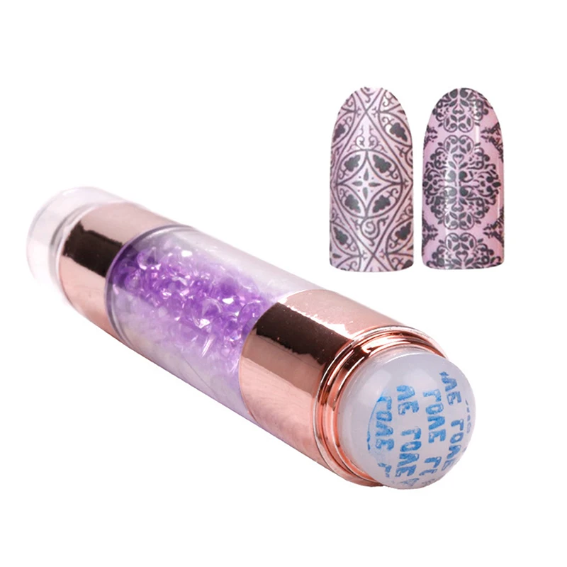 

Прозрачный силиконовый штамп для ногтей и скребок желейное уплотнение для быстрого французского ногтя инструменты для дизайна ногтей