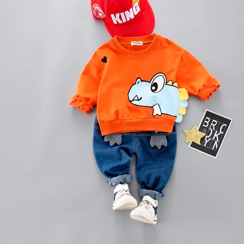 Одежда для маленьких девочек и мальчиков весна 2020 Детский костюм малышей