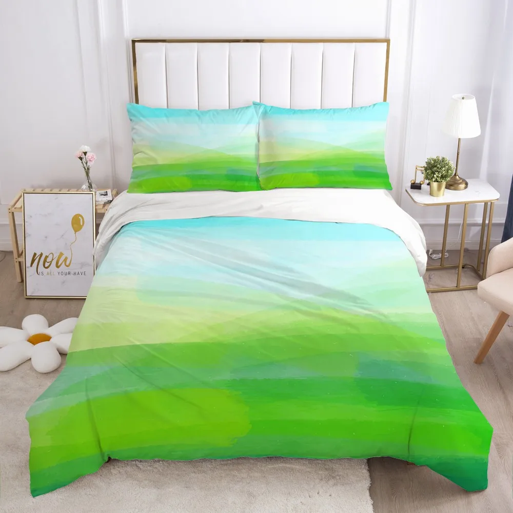 

3D Duvet Cover Set Landscape Bedding Sets Comforter Cases Pillow Covers Double Single Full Twin King Size Custom Bedding Sets
