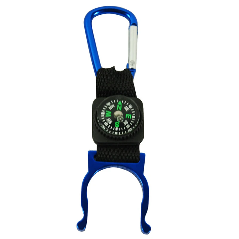 Держатель бутылки воды с компасом легкий ремень вешалка клип брелок инструмент |