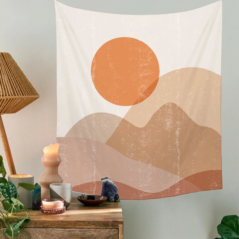 

Simple and Fresh Wall Tapestry Hippie Bedroom Home Decoration Tapestry Bohemian Decorative Yoga Mattress Sheet Wall Cloth