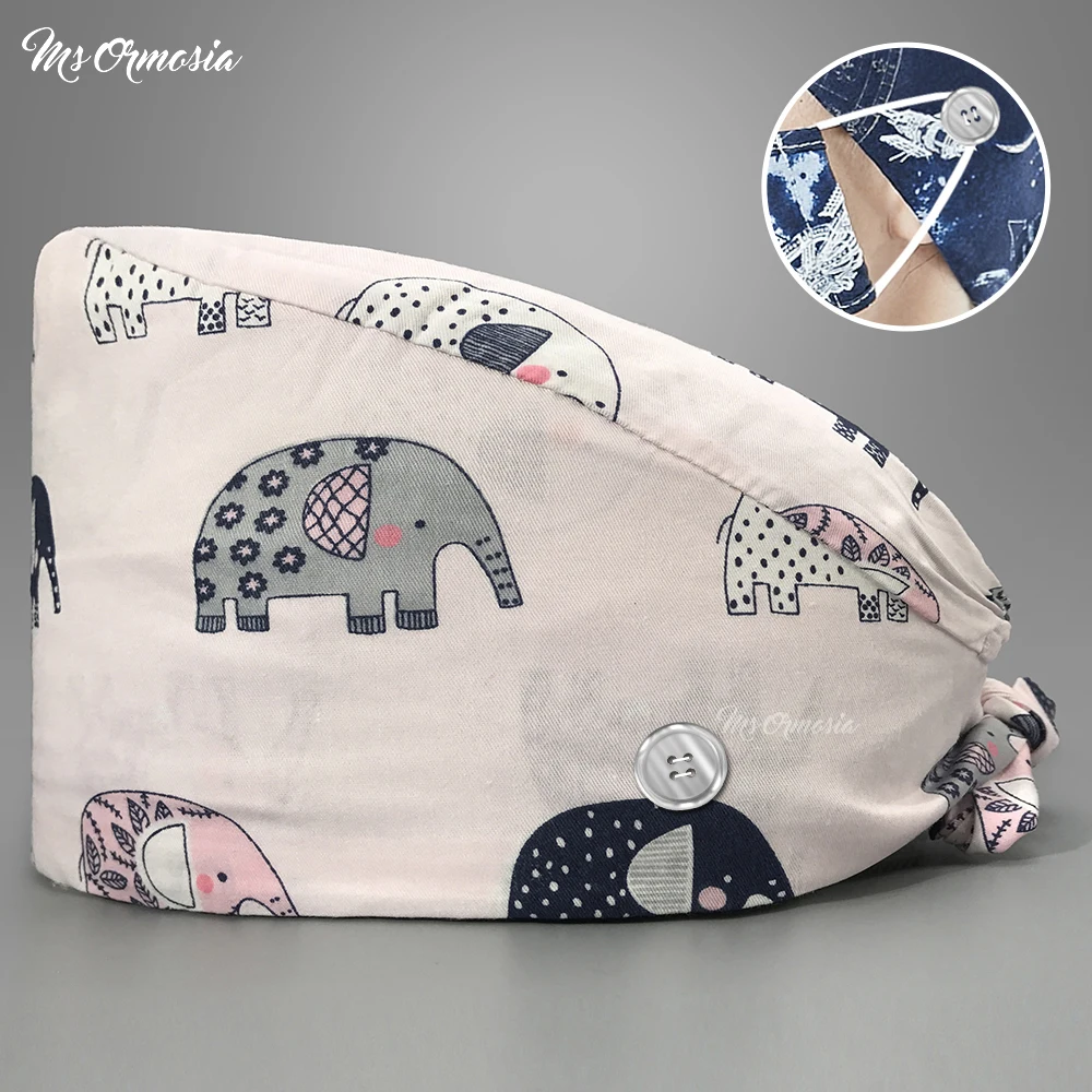 

Хлопок завязки сзади больница хирургические головные уборы шапочки для Медсестры Медицинский операционный зал рабочие шапочки красоты ве...