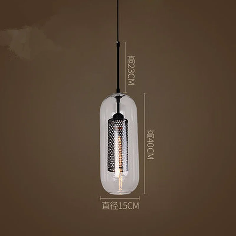 American Loft Industrial Wind Kitchen Dining &amp Bar Pendant Light E27 Retro Lamp Living Room Study Bedroom Lighting Fixture Avize |