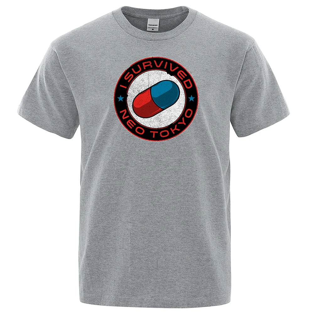 

Neo Tokyo Survivor Funny Printing Man T-Shirt Style Comfortable Tshirts Fashion Slim Tshirt Simplicity Oversize Men Streetwear