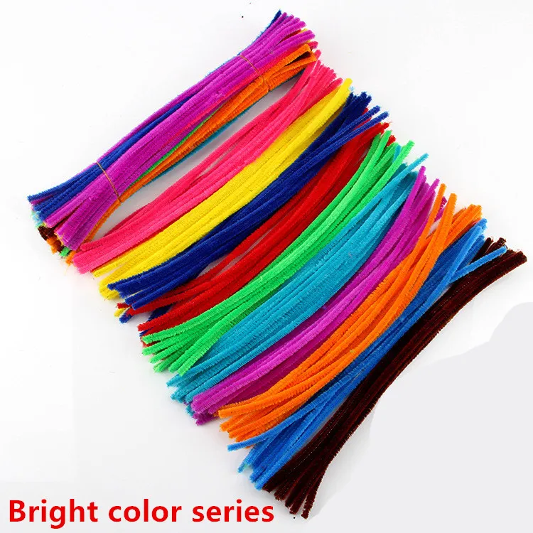 100 шт. радужные цветные плюшевые палочки для чистки труб | Дом и сад