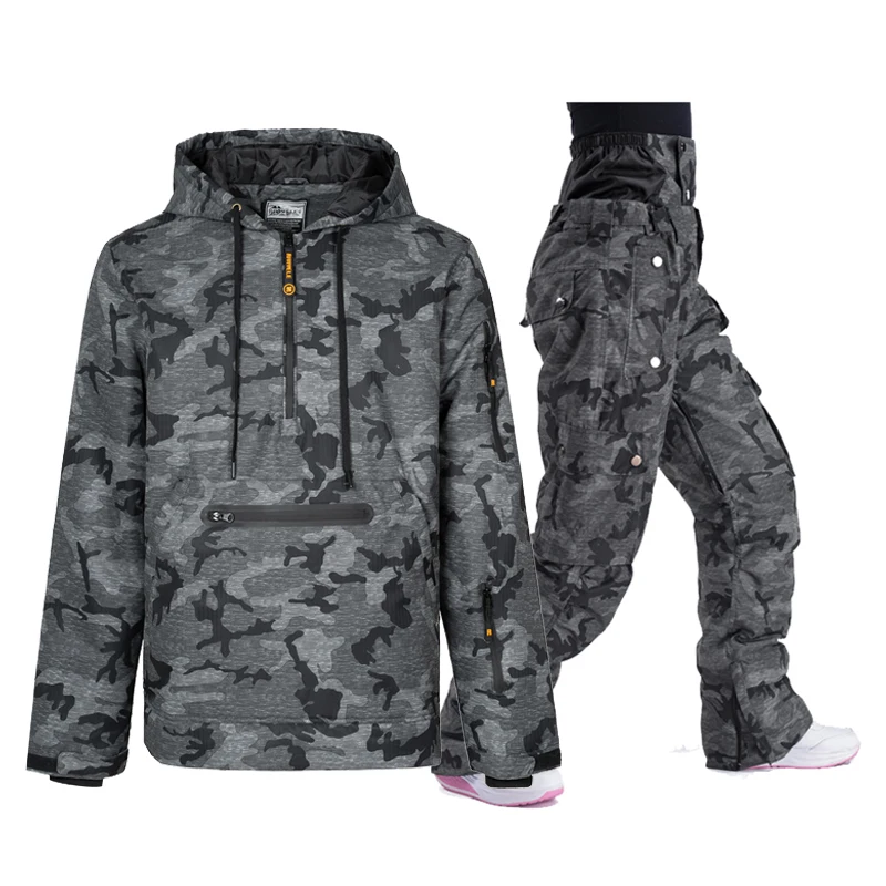 Модный пуловер зимний костюм для льда одежда сноуборда водонепроницаемый