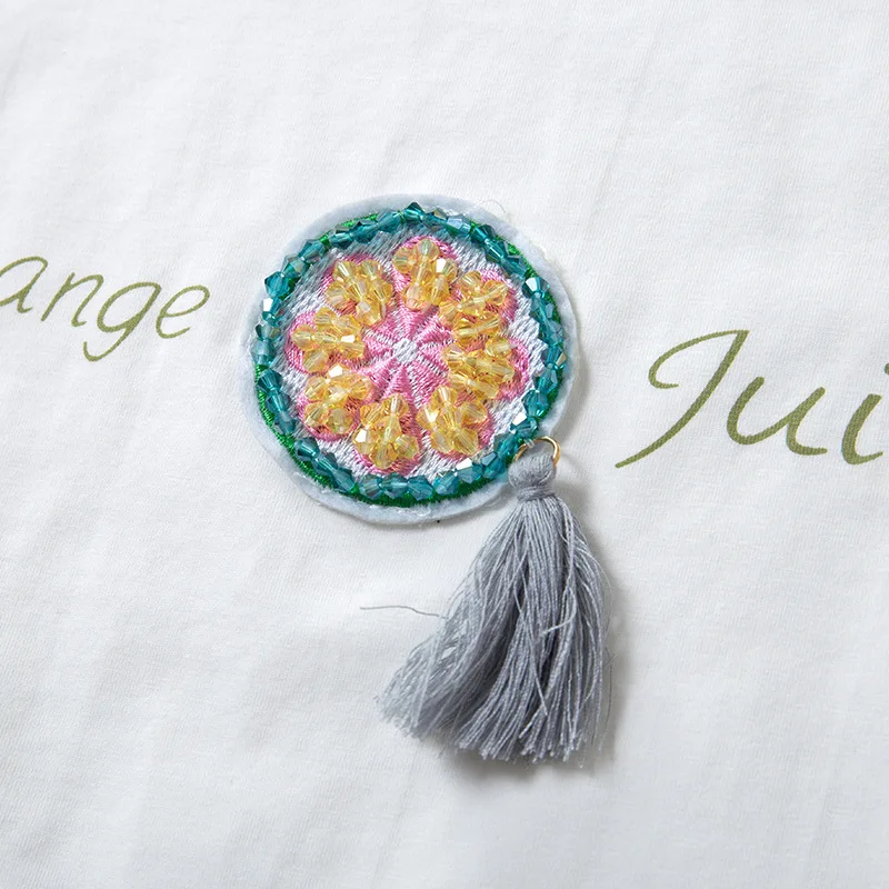 Летняя одежда из 2 предметов для маленьких девочек футболка с принтом лимона топы