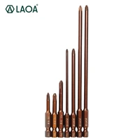 laoa s2 alloy steel screwdriver bits ph1 ph2 bit for electric screwdriver air screw driver hand drill with magnetism