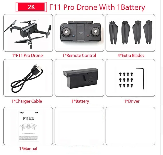 2K HD Global Drone 2K бесщеточный Дрон с камерой 2K HD Follow Me Квадрокоптер Профессиональный gps дроны VS FIMI X8 SE E520S F11 PRO - Цвет: 2K HD