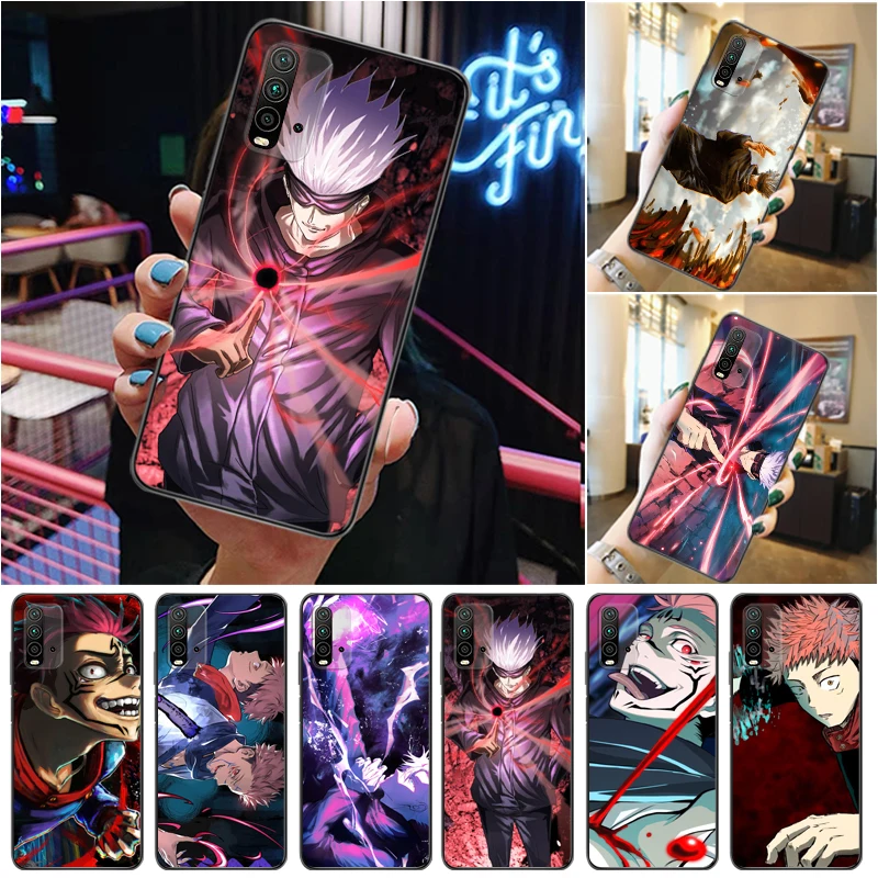 

Jujutsu Kaisen Sukuna Satoru Gojo Fushiguro Megumi Yuji Itadori Phone Case For Xiaomi Redmi 9 9T 9A Pro Back Cover Cases