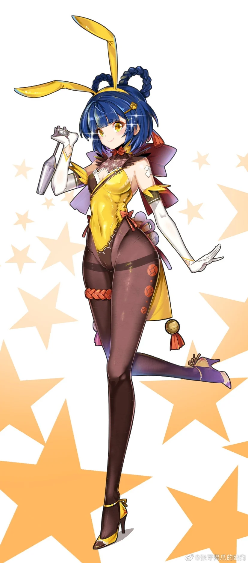 Женский костюм для косплея Genshin Impact Fan art Bunny Girl Xiangling Hu Tao Ganyu Keqing Fischl Mona - купить по