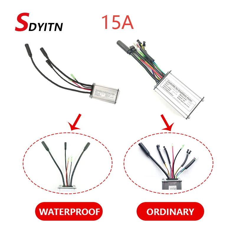 Электрический велосипед SDYITN 36 В/48 в 15 А квадратная волна контроллер KT 6 Mosfet с