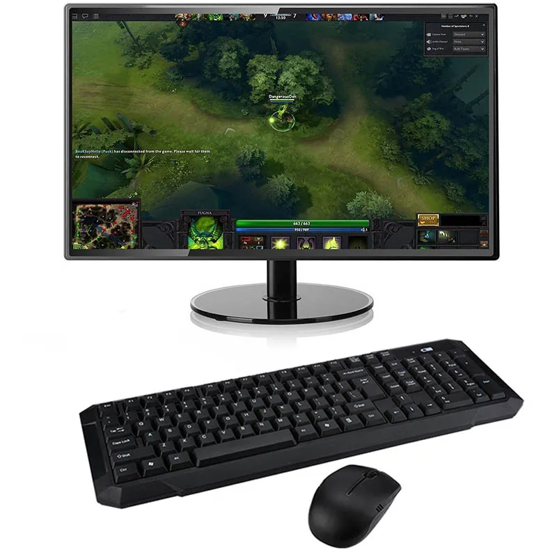 Беспроводная клавиатура и мышь 2 4G с USB приемником для настольного компьютера ПК