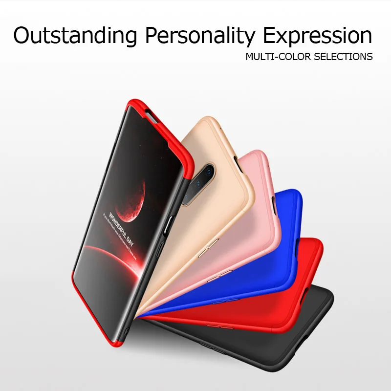 

For Oneplus Nord Case For Oneplus 7 7t Pro 6 6t 360 Full Protective Shockproof hard PC Cover one plus nord All-inclusive Bumper