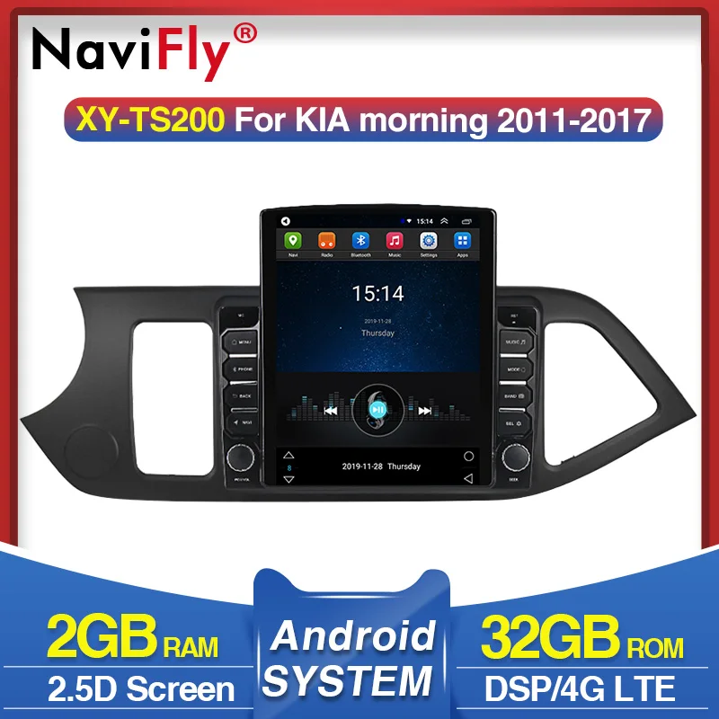 4G LTE 9 7 &quotAndroid автомобильный мультимедийный видео плей для 2011 2012 2013 2014 KIA PICANTO Morning