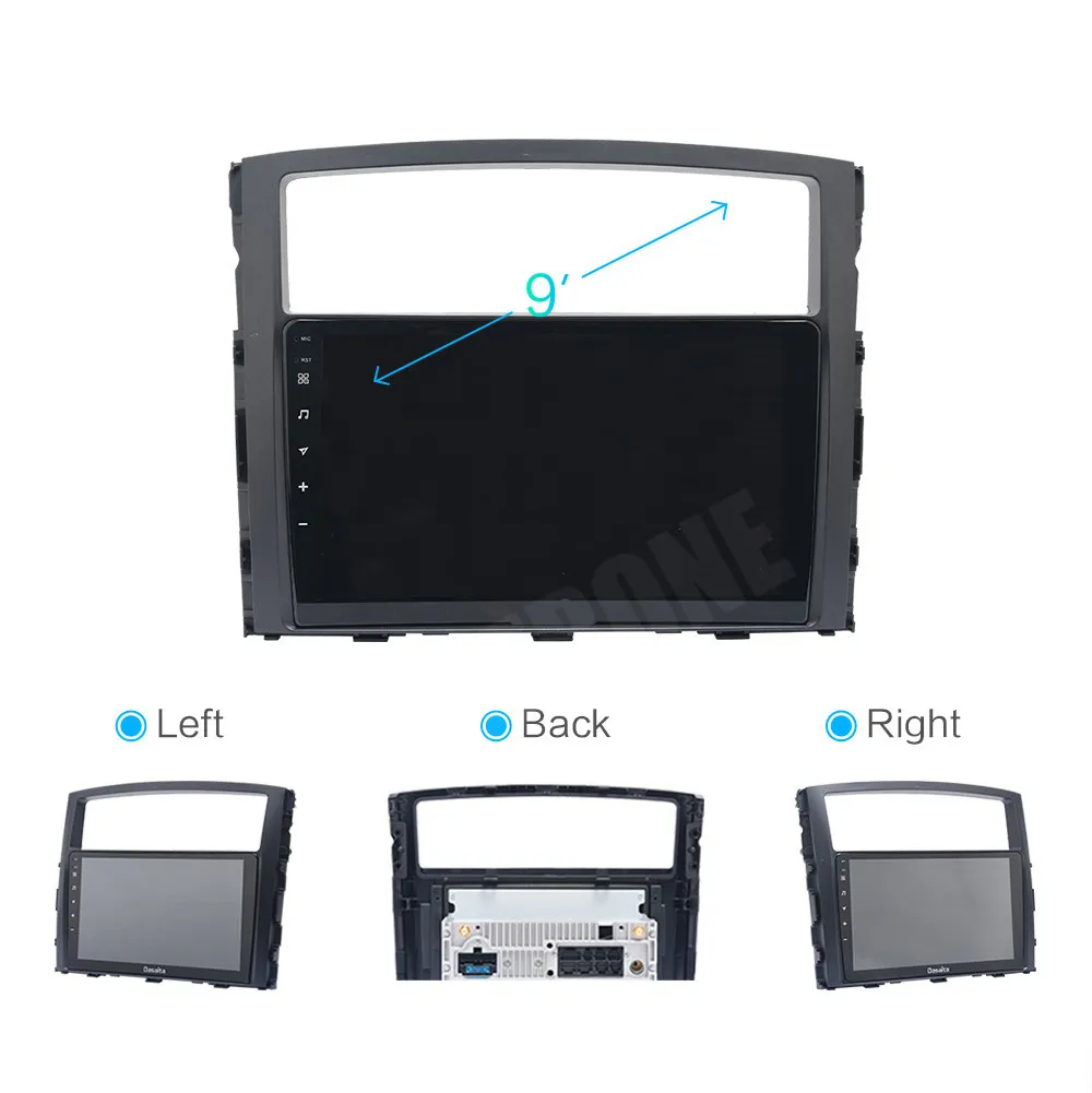 For Mitsubishi Pajero V97 V93 2006+ Android 10 9'' Car Multimedia Radio Stereo GPS Navigation Head Unit Audio Video Player |