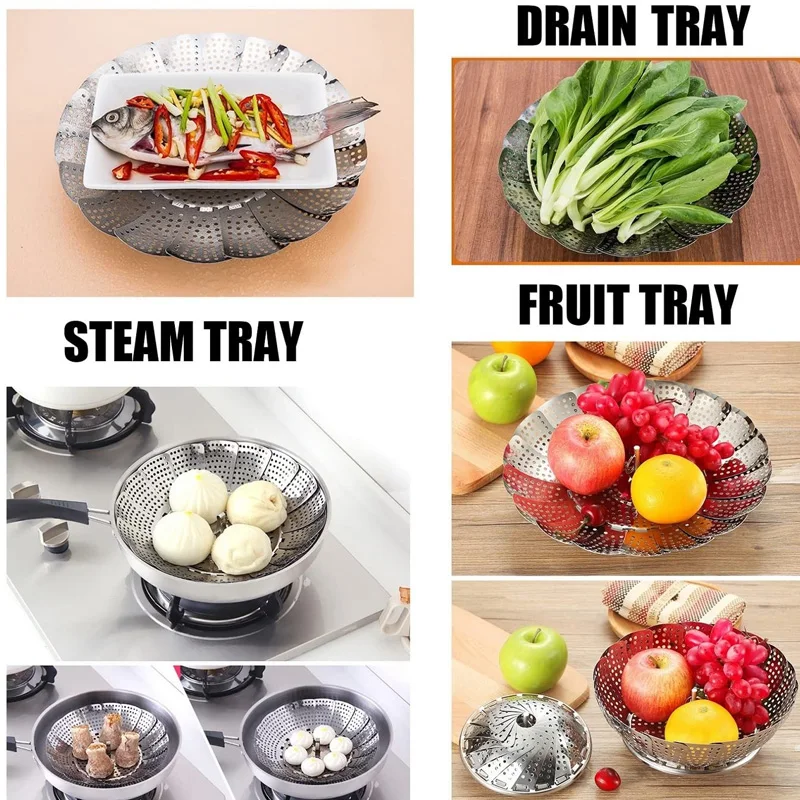 Отпариватель для пищевых продуктов из нержавеющей стали складная пластина