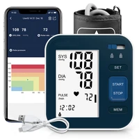 bluetooth blood pressure monitor digital automatic arm tonometer bp machine heart rate monitor sphygmomanometer data record