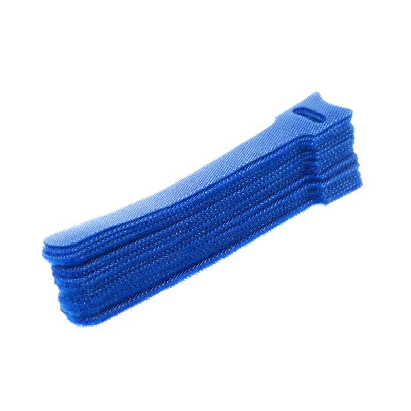 Blue 20 шт./лот нейлоновые липкие кабельные стяжки Многоразовые Кабельные стяжки крепление наушников компьютерный провод кабель самоклеящийся провод управление - Цвет: Blue
