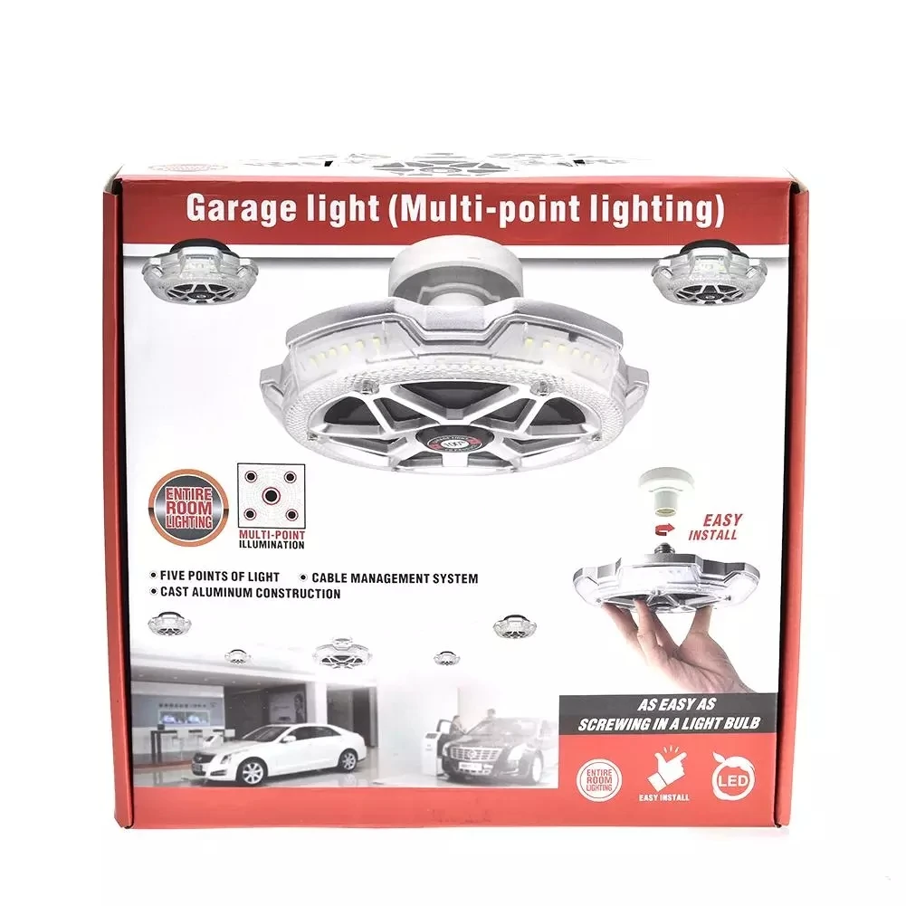 

Ultra Brightness E26/E27 85-265V 120W 2835LED Garage Light 12000LM Cold White for Basement Office Warehouse Workshop Garage