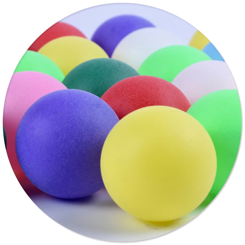 

150 Pcs Ping Pong Entertainment 40mm Table Tennis Balls Mixed Colors for Game Activity ZJ55