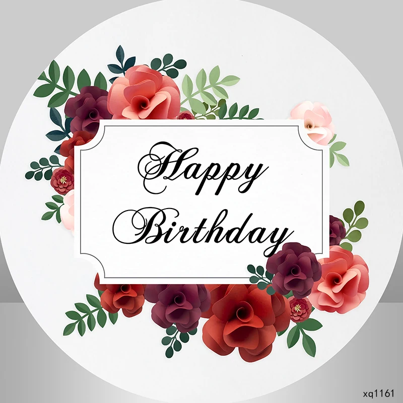 

Sensfun круглый фон для дня рождения круглая фотография Фон цветы украшение для вечеринки цилиндрическая крышка стола