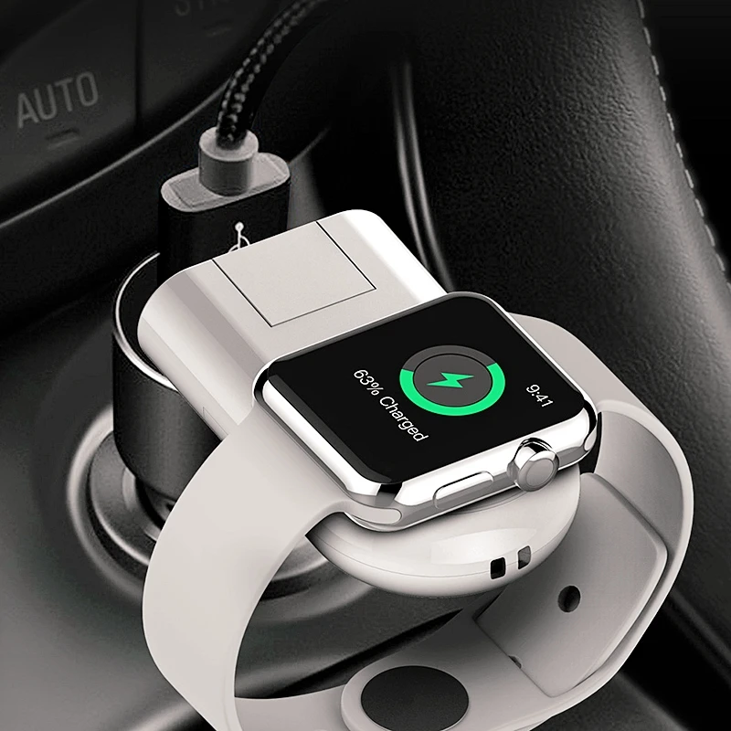 Knewfun мини портативное автомобильное беспроводное зарядное устройство Qi для Apple