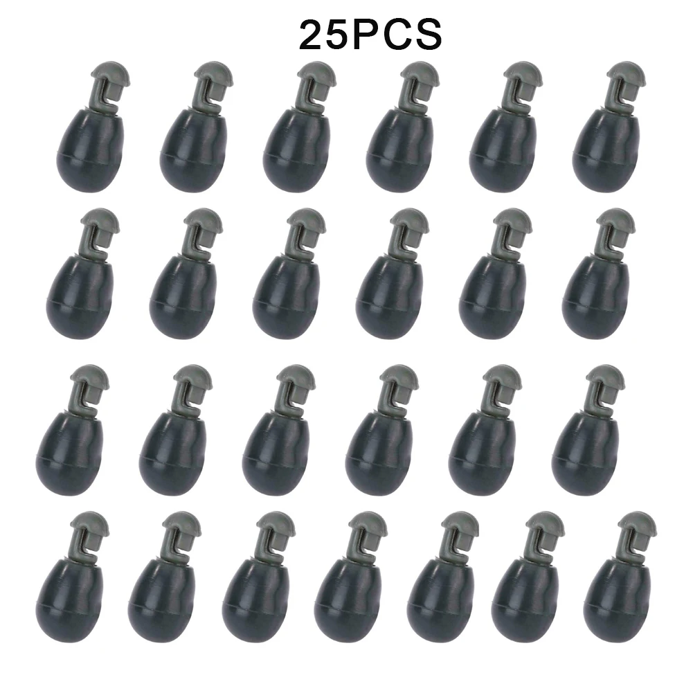 25pcs Connector Carp Terminal Method Feeder Green Kit 9.5*6mm Quick Change | Спорт и развлечения