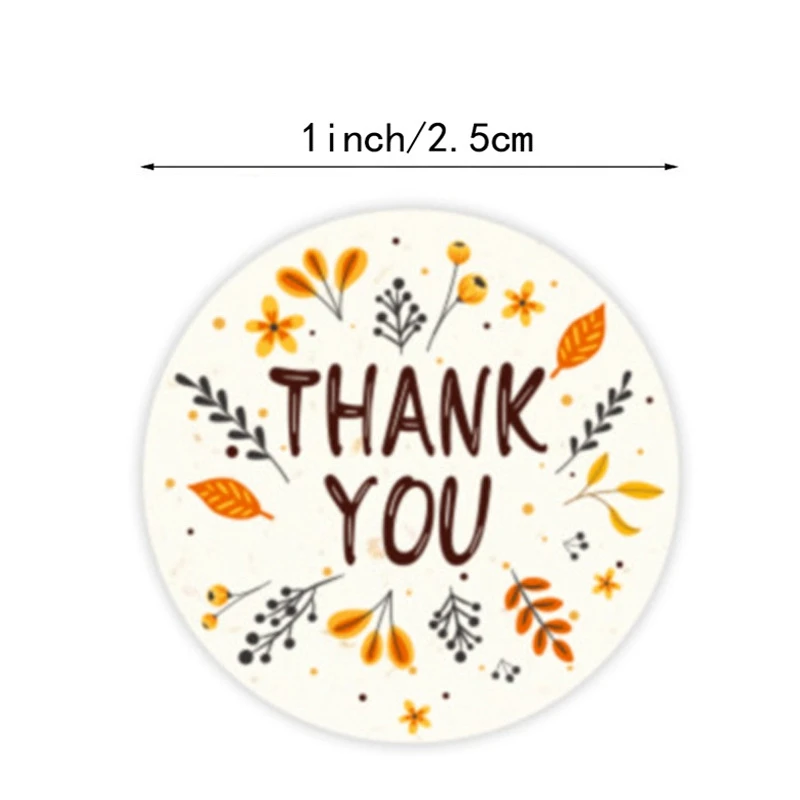 

50-500pcs 2.5 cm thank you two kinds of design Company Giveaway Stationery Stickers envelopes Labels Sealing Labels Tags