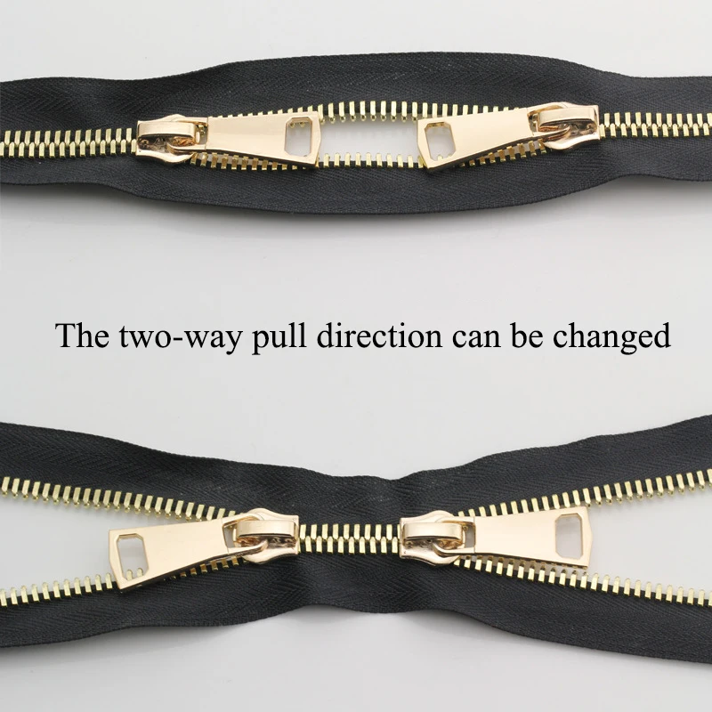 1/2 ярдов металлические застежки-молнии рулон высокое качество зубы двойной