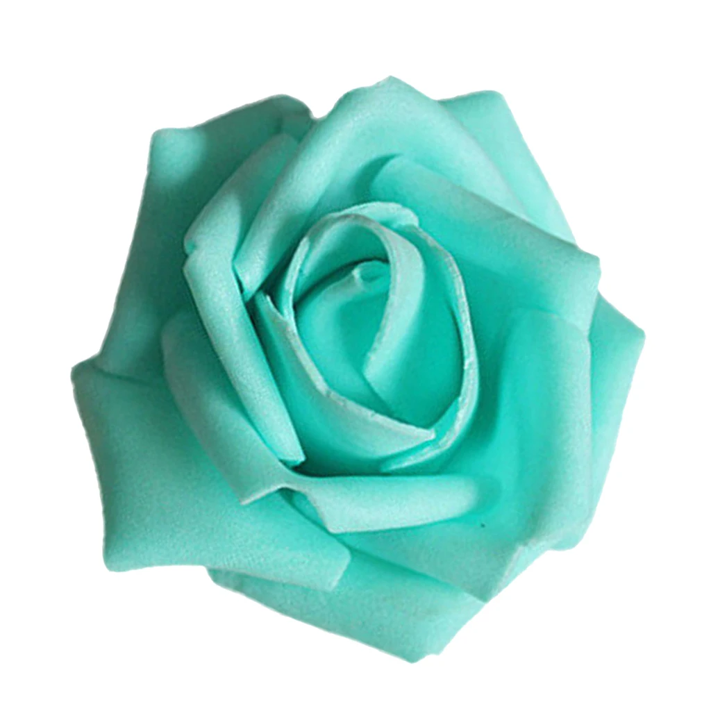 

50x Artificial Rose flower Head Garlands Home Decor Bridal Bouquet 11 Color
