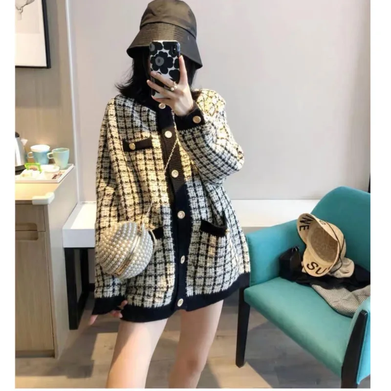 Осеннее темпераментное Свободное пальто средней длины в стиле Харадзюку Женская