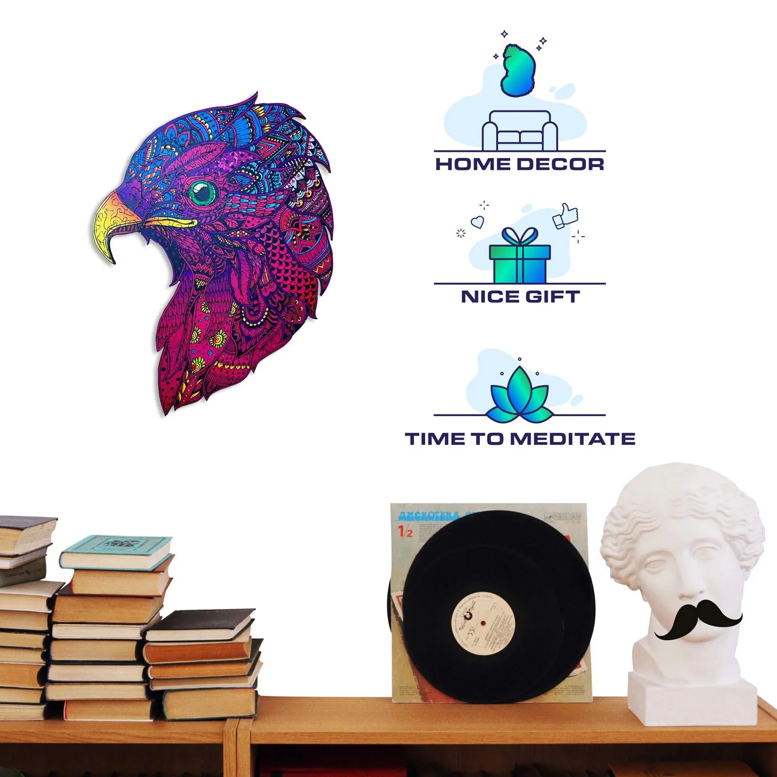 

Wooden Puzzle Elephant Tribal Puzzle Board Set Toy Interesting Wooden Puzzles For Adults Kids Educational Games Toys