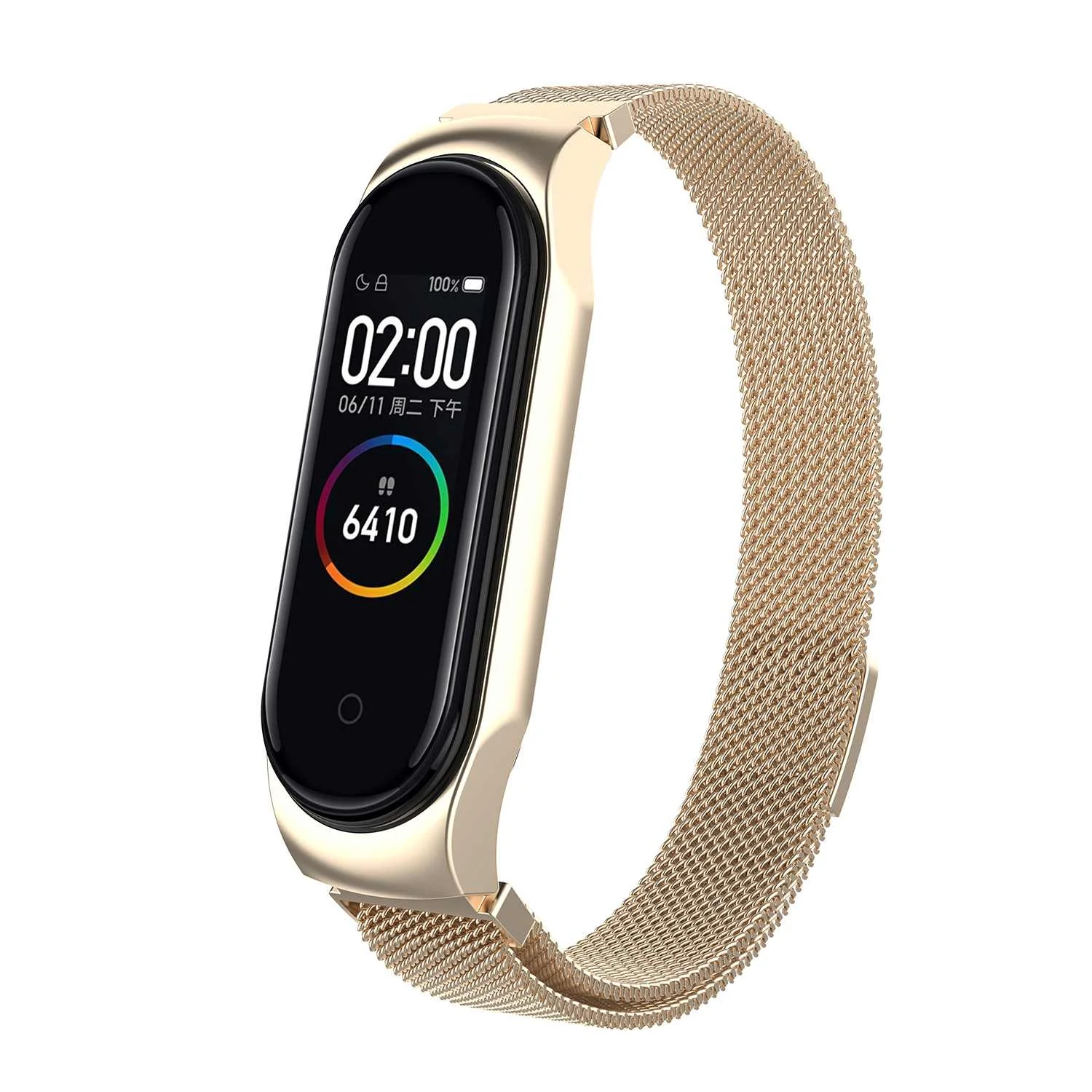 Для Xiaomi mi Band 4 и 3 Smartwatch Браслет mi lanese из нержавеющей стали металлический сменный ремешок для часов фитнес часы ремешок - Цвет: Прозрачный
