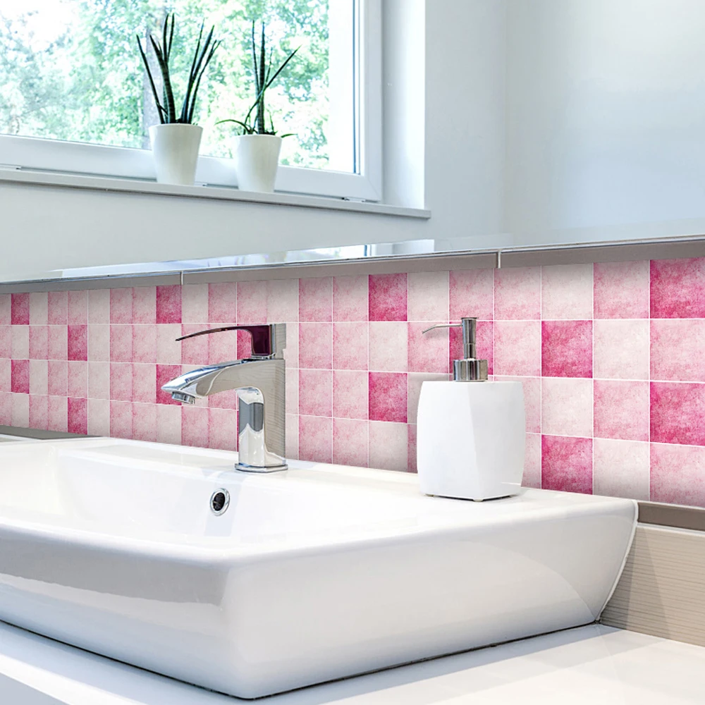 Водостойкая мозаичная настенная наклейка из ПВХ самоклеящиеся обои рулон мебели