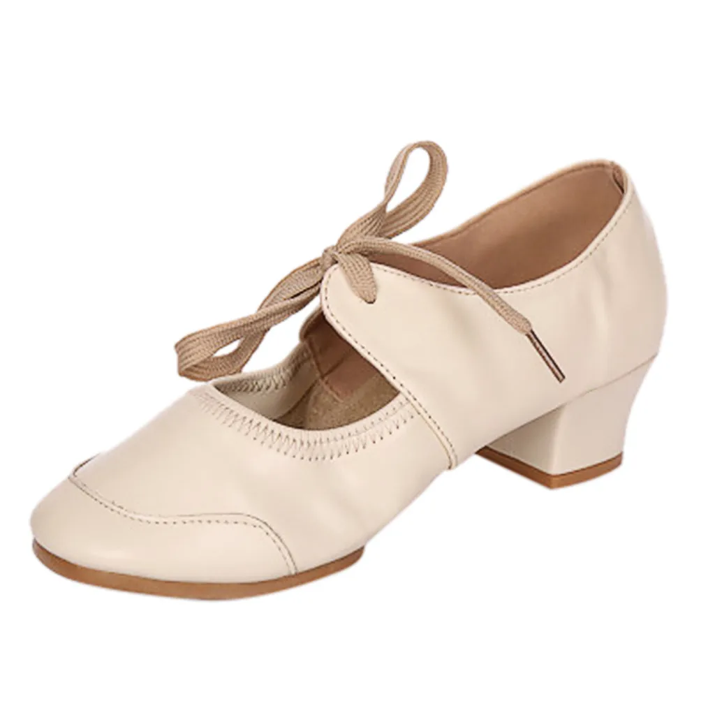

Women's Shoes solid shoes Latin Dance Ballet Modern Dance Shoes Rumba Waltz Prom Ballroom Latin Ballet Dance Singles Shoes 2019
