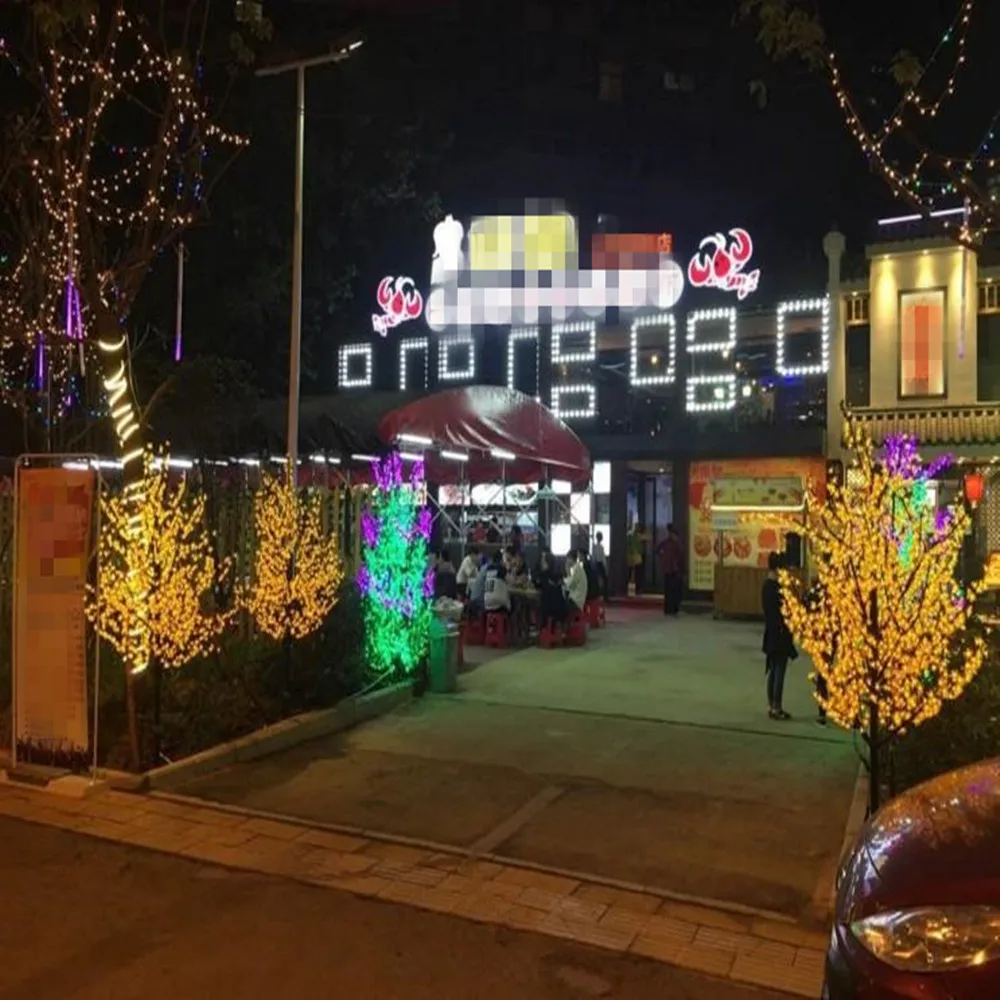 Новинка светодиодные огни в виде цветущей вишни Рождественские светодиодная