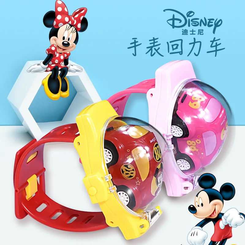 Дисней мультфильм игрушечные машинки Микки Минни детские часы маленький осенне