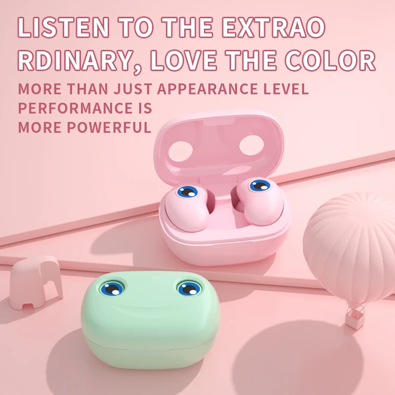 

JIMART E6 Cartoon Earphones Sports Earbuds TWS Headset Wireless Bluetooth 5.0 Headphones For OPPO Samsung Xiaomi all smartphone