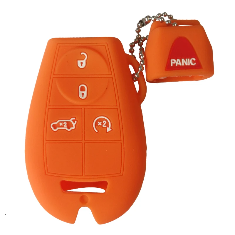 Силиконовый милый чехол для автомобильного ключа Jeep Grand Cherokee Commander Dodge Durango Ram Wrangler