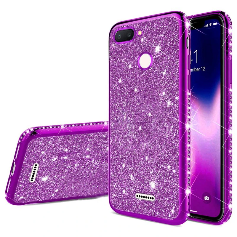 Роскошный Алмазный силиконовый чехол для Xiaomi Redmi 7 6 6A 5 Plus Note Pro чехлы Mi 9 8 SE A2 Lite Max3