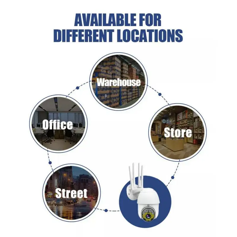 

HD 5MP1080P HD Wireless Outdoor Camera WiFi Security Waterproof IR Night IP Camera Outdoor Security CCTV Camera App