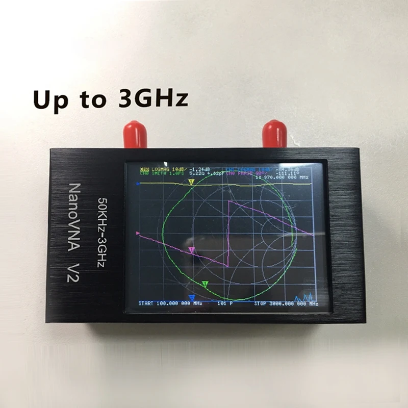 

S-A-A-2 NanoVNA V2 3G Vector Network Analyzer Antenna Analyzer Shortwave HF VHF UHF with Housing Antenna Analyzer
