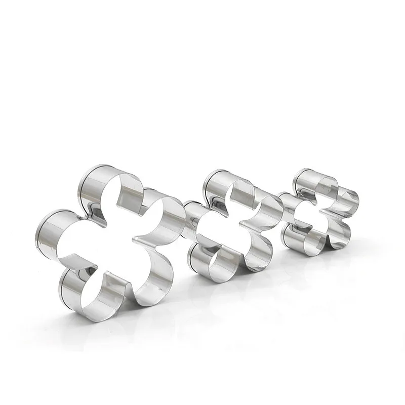 3 шт./компл. цветок Форма пресс формы для выпечки Нержавеющая сталь Плунжер резки