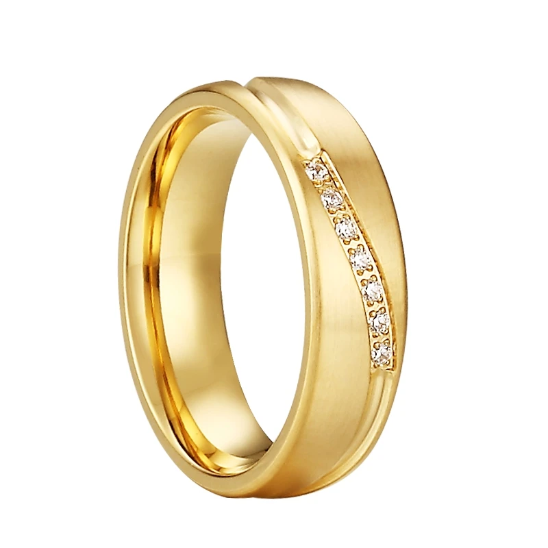 Женские Классические обручальные кольца золотого цвета для пар | Украшения и
