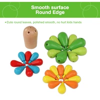 assembly wooden changing cactus block toy baby montessori material teaching aids building block toys
