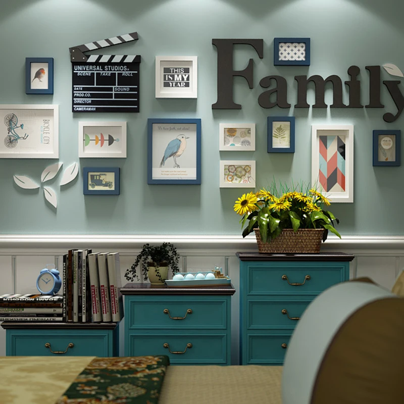 12 шт./комплект деревянные фоторамки картины домашний декор Современная комната