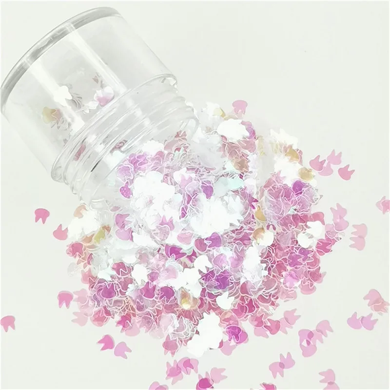 Ультратонкие Блестящие Блестки в форме кролика 4 мм блестки для ногтей искусства